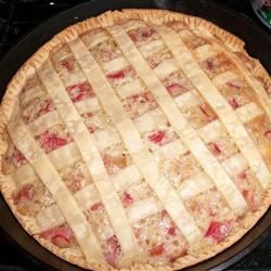 Rhubarb Custard Pie