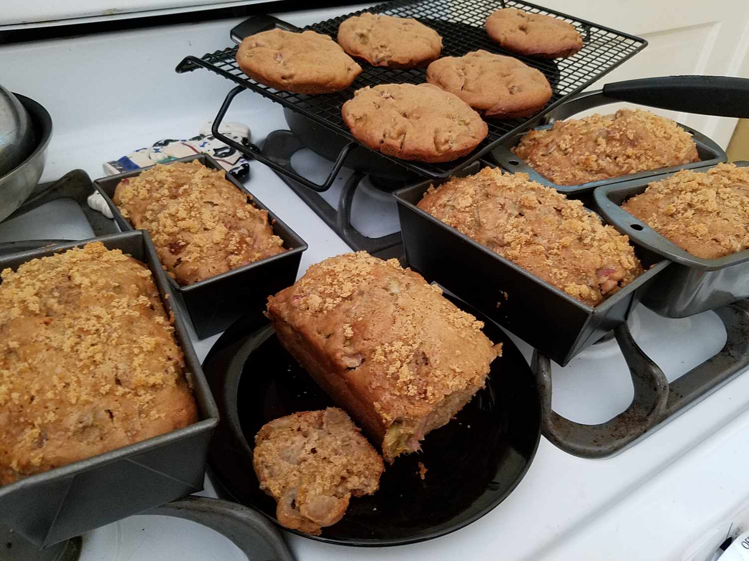 Rhubarb Walnut Bread