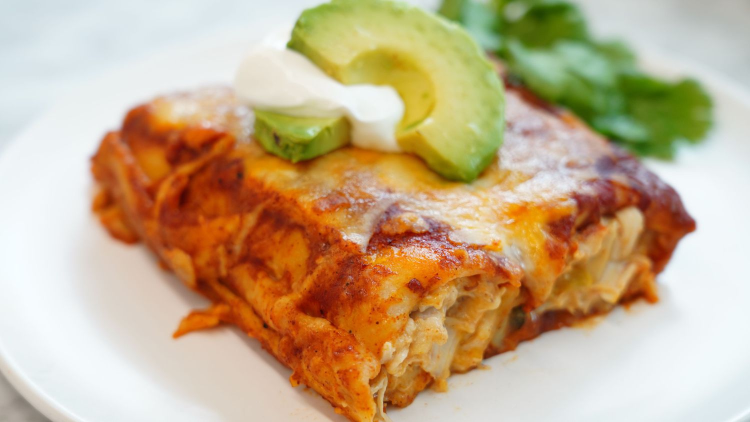 Rich and Creamy Chicken Enchiladas