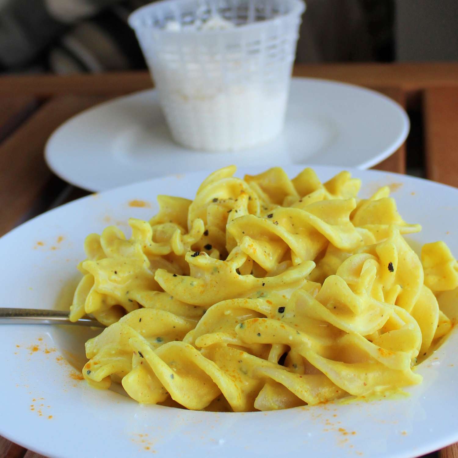 Ricotta and Turmeric Pasta