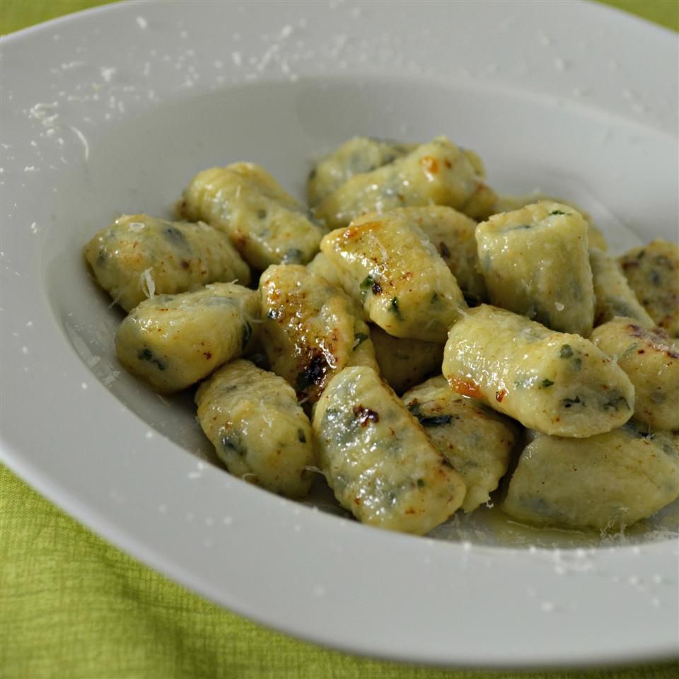 Ricotta Gnudi with Basil and Parmesan