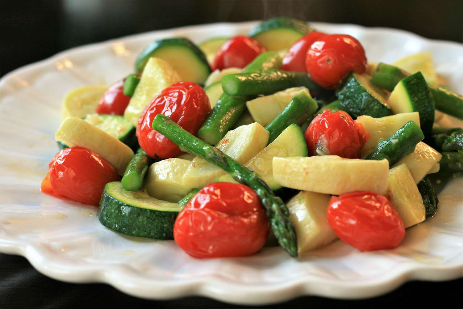 Roasted Asparagus, Zucchini, and Squash