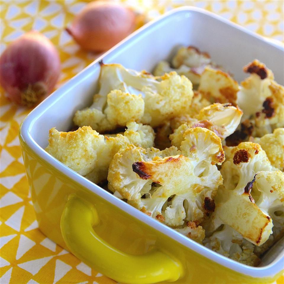 Roasted Cauliflower with Dijon Sauce