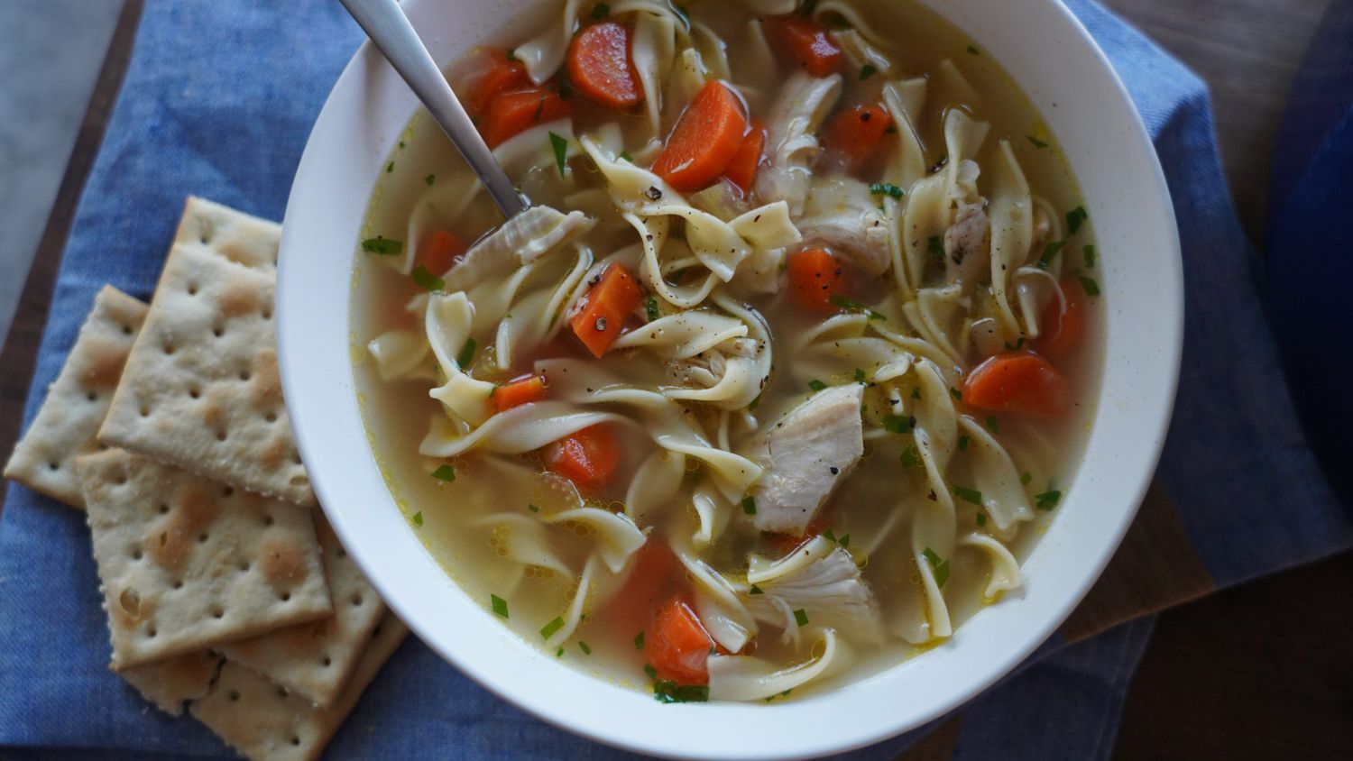 Roasted Chicken Noodle Soup
