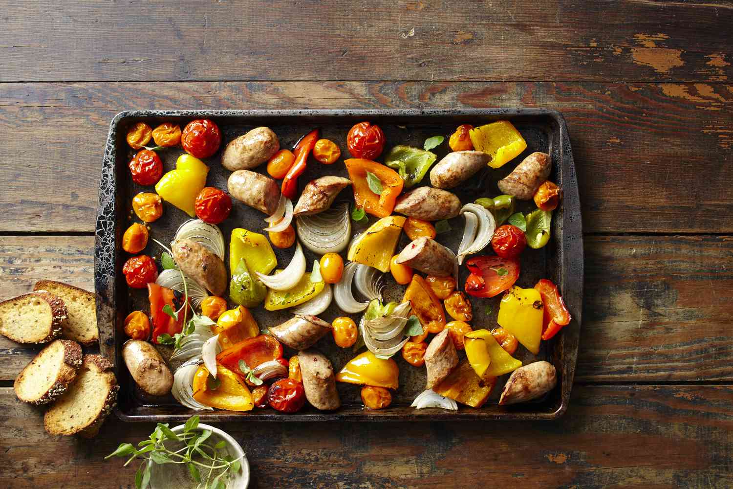 Roasted Chicken Sausage and Peppers
