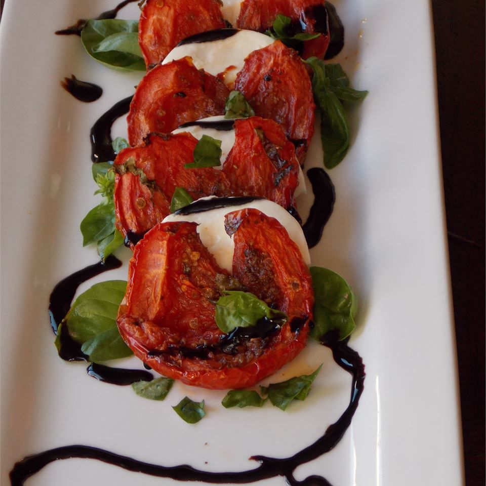 Roasted Tomato Basil Salad