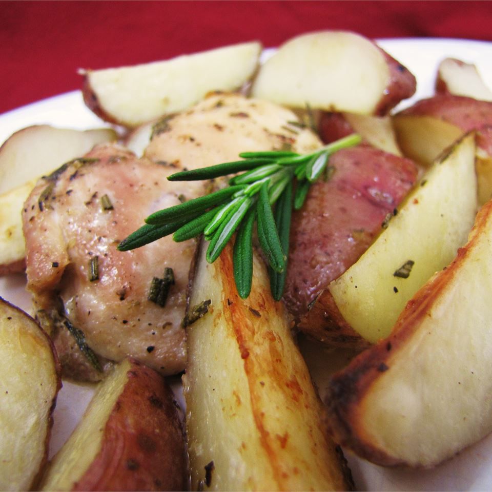 Rosemary Chicken with Crispy Fries