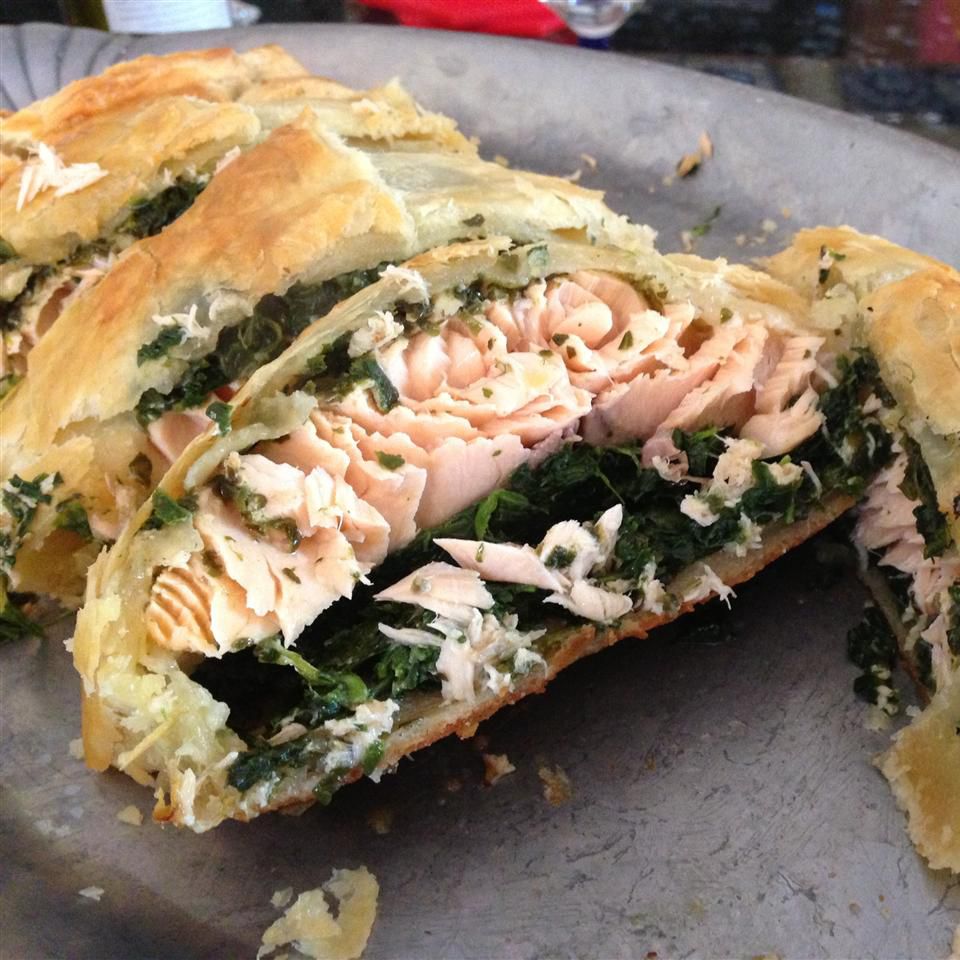 Salmon and Pesto Puff Pastry