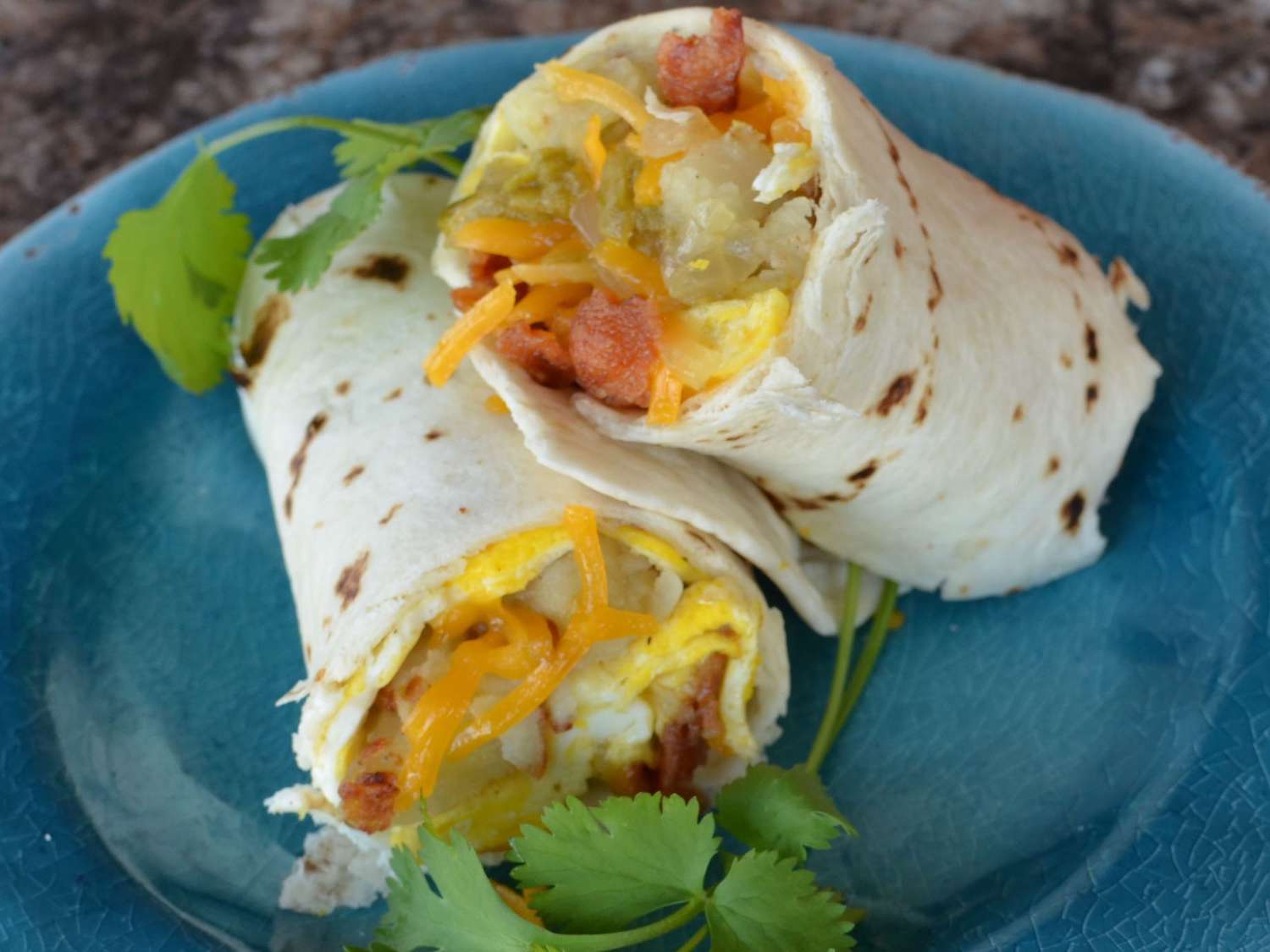 Santa Fe Green Chile Breakfast Burritos