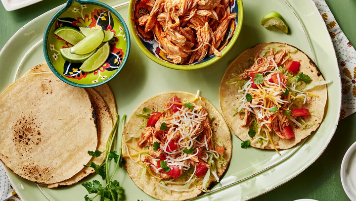 Sarah's Shredded Chicken Tacos