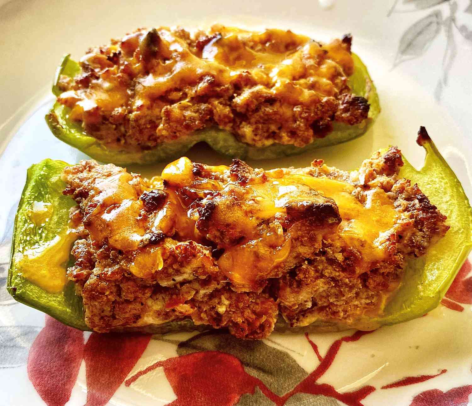 Sausage and Cream Cheese Stuffed Peppers