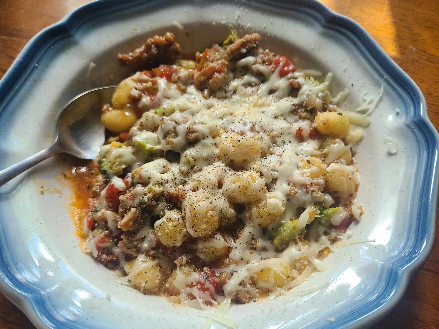 Sausage and Gnocchi Skillet with Spinach