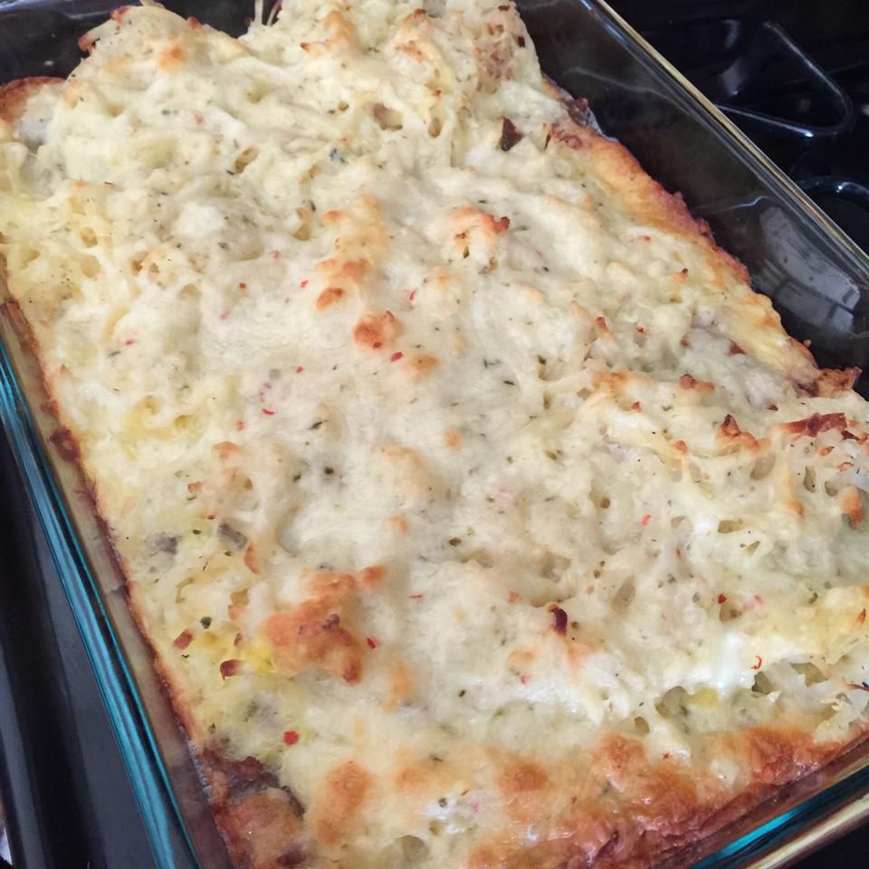 Sausage and Hash Brown Crescent Casserole
