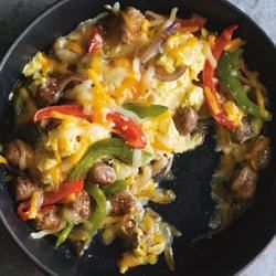 Sausage Pepper Breakfast Burrito