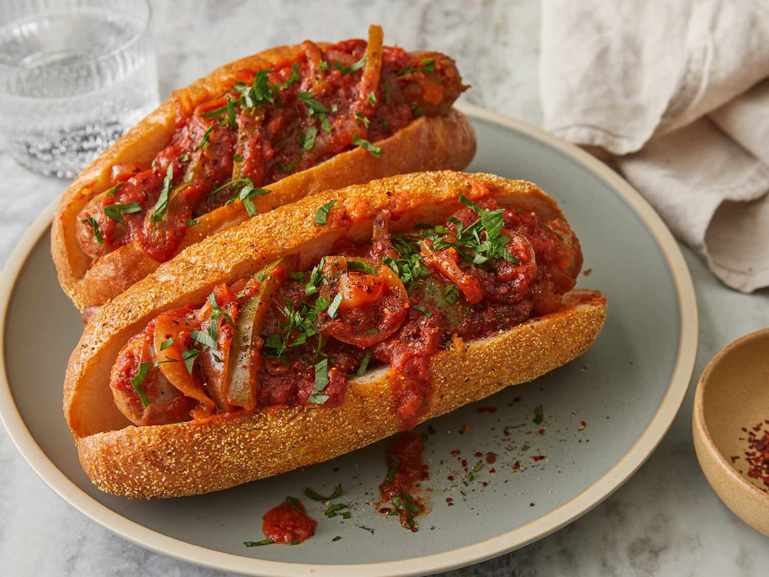 Sausage with Pasta Sauce