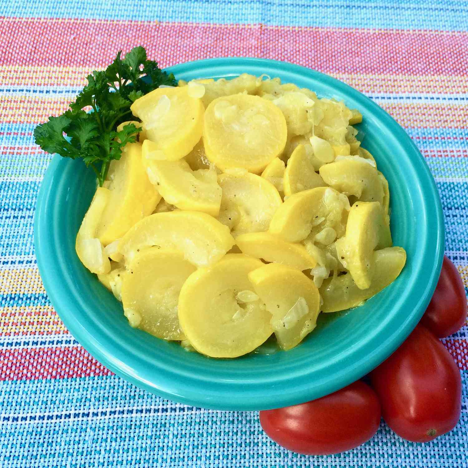 Sautéed Crookneck Squash and Onions