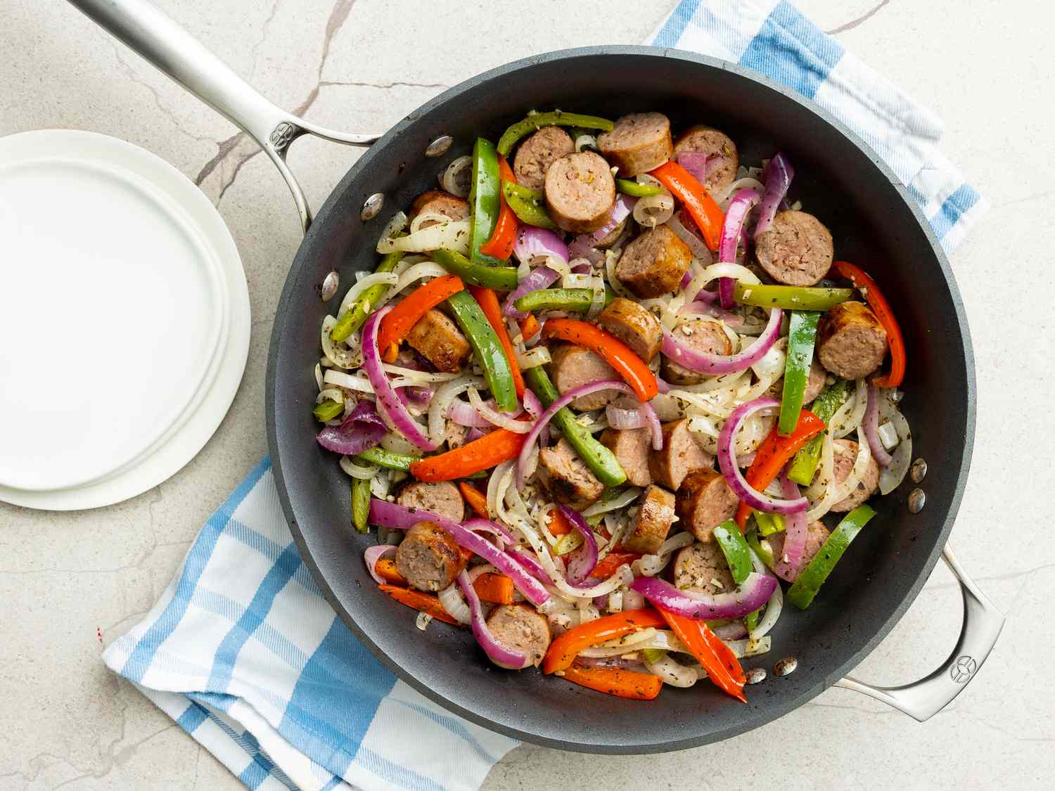 Sautéed Sausage, Peppers, and Onions