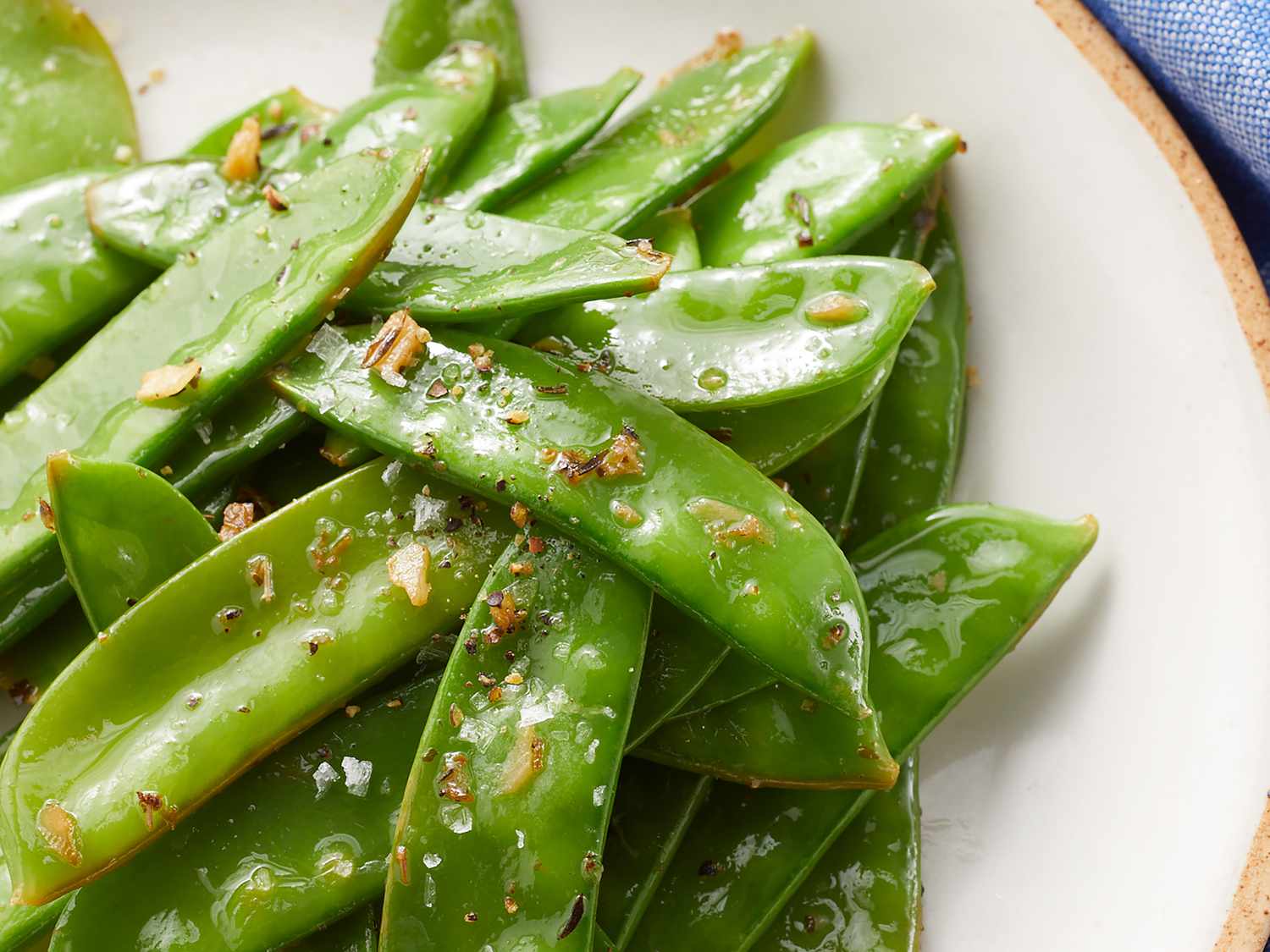 Sautéed Snow Peas with Lemon and Herbs