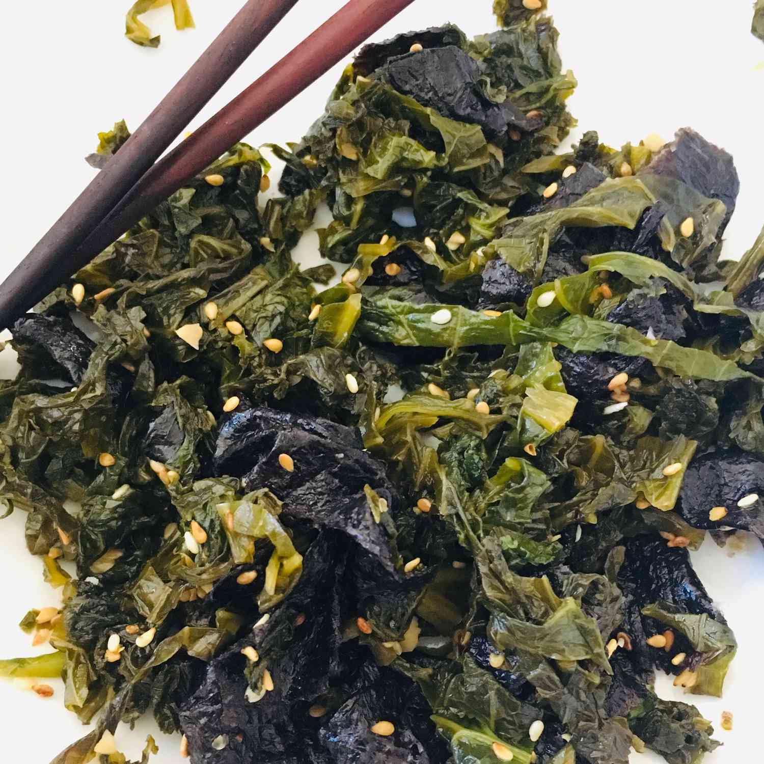 Savory Asian-Inspired Mustard Greens with Sesame Oil