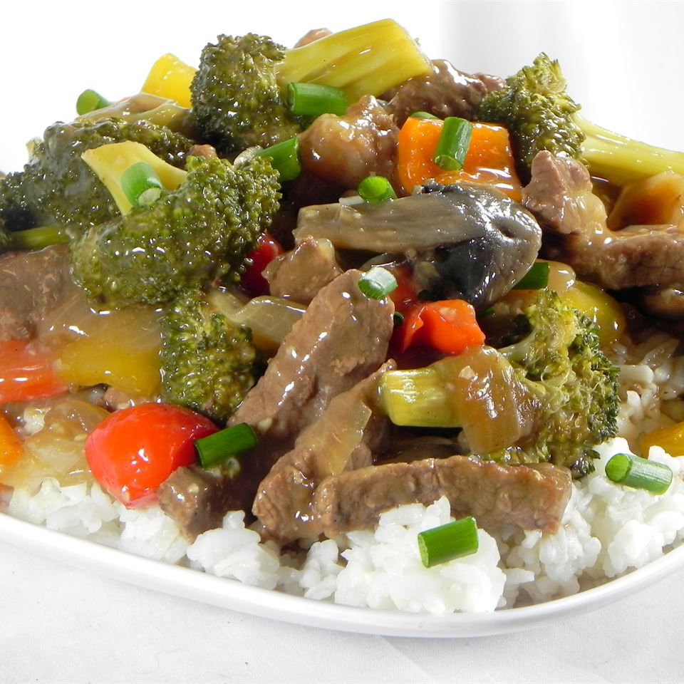 Savory Beef Stir-Fry with Vegetables and Ginger Soy Sauce