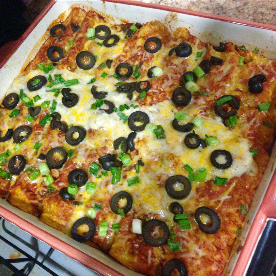 Savory Ground Beef Enchiladas