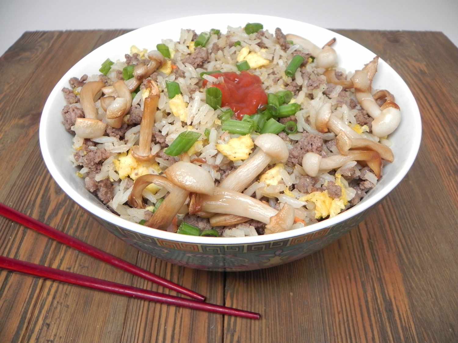 Savory Ground Beef Fried Rice