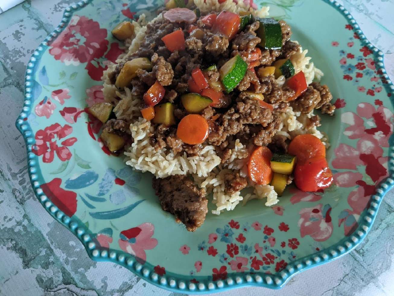 Savory Ground Beef Teriyaki