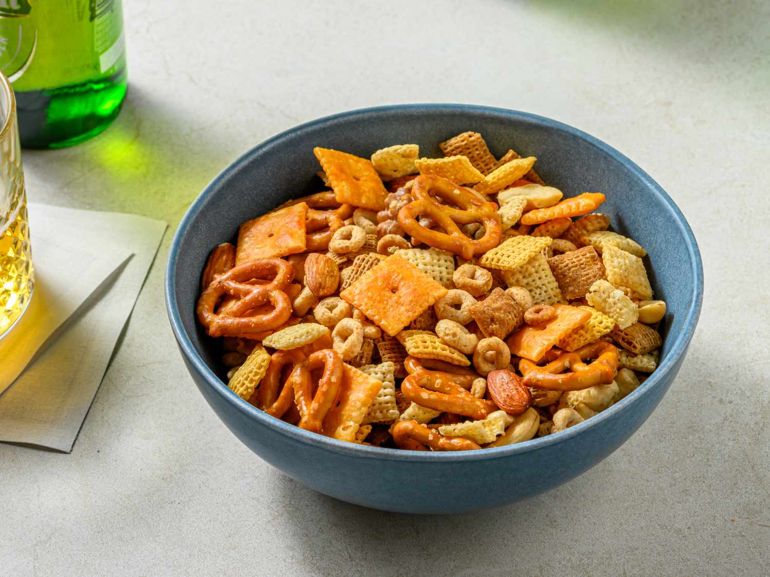 Savory Nuts and Bolts Mix