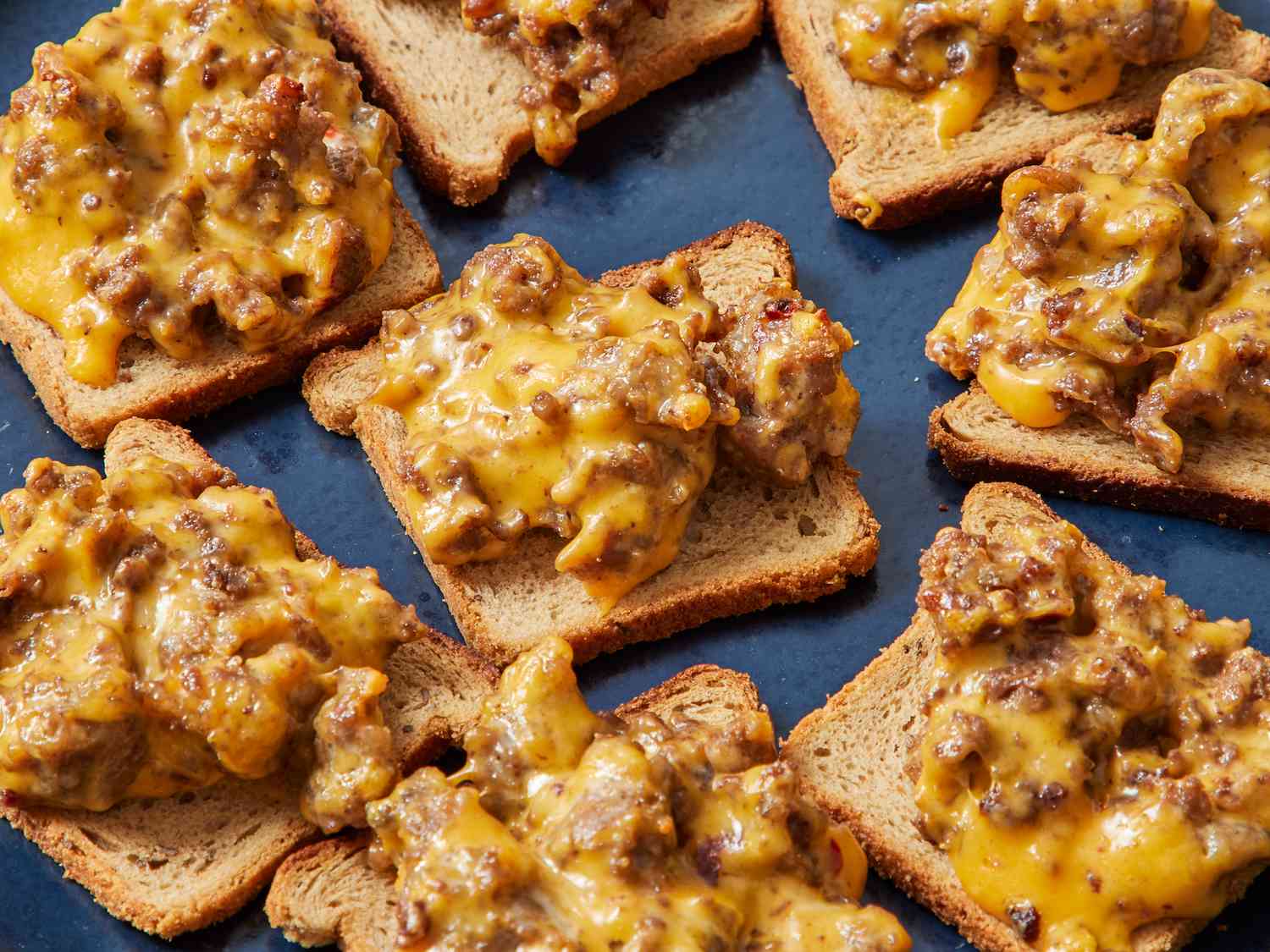 Savory Rye Bread Pizzas