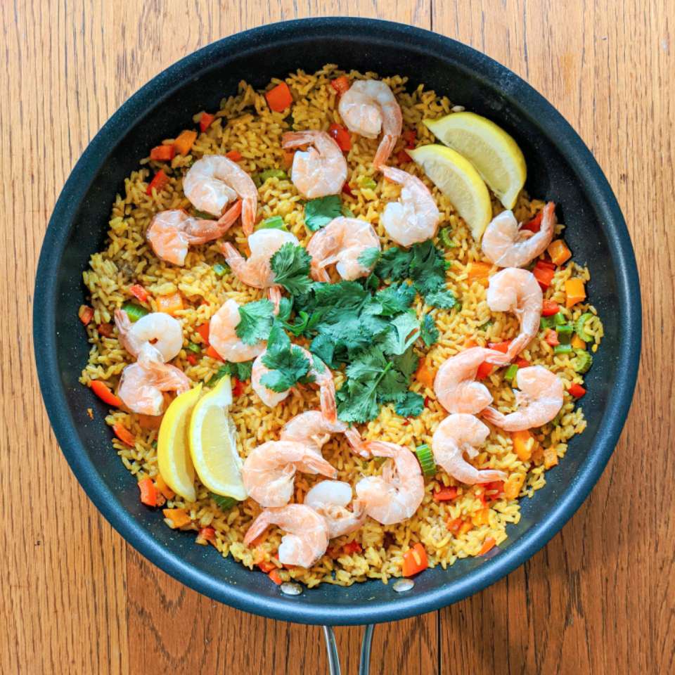 Seafood and Sausage Paella