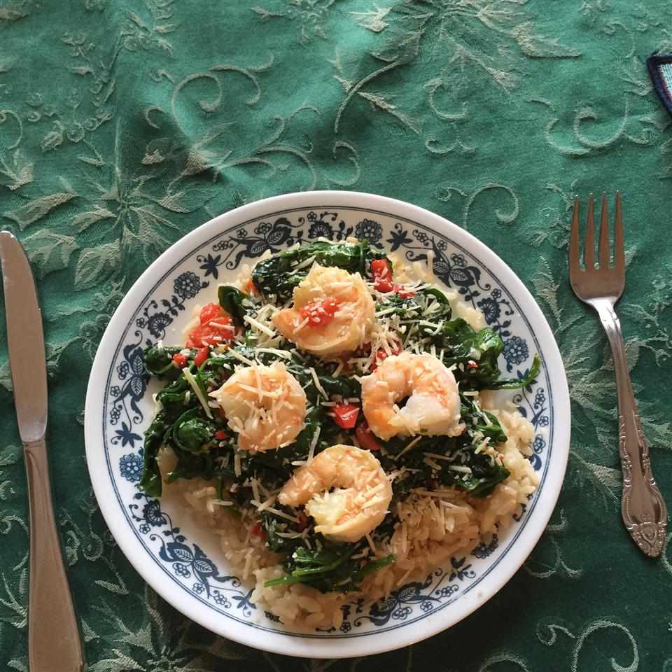 Seafood Spinach Risotto