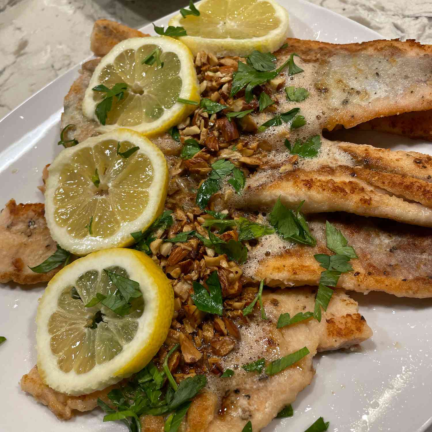Seared Trout Amandine