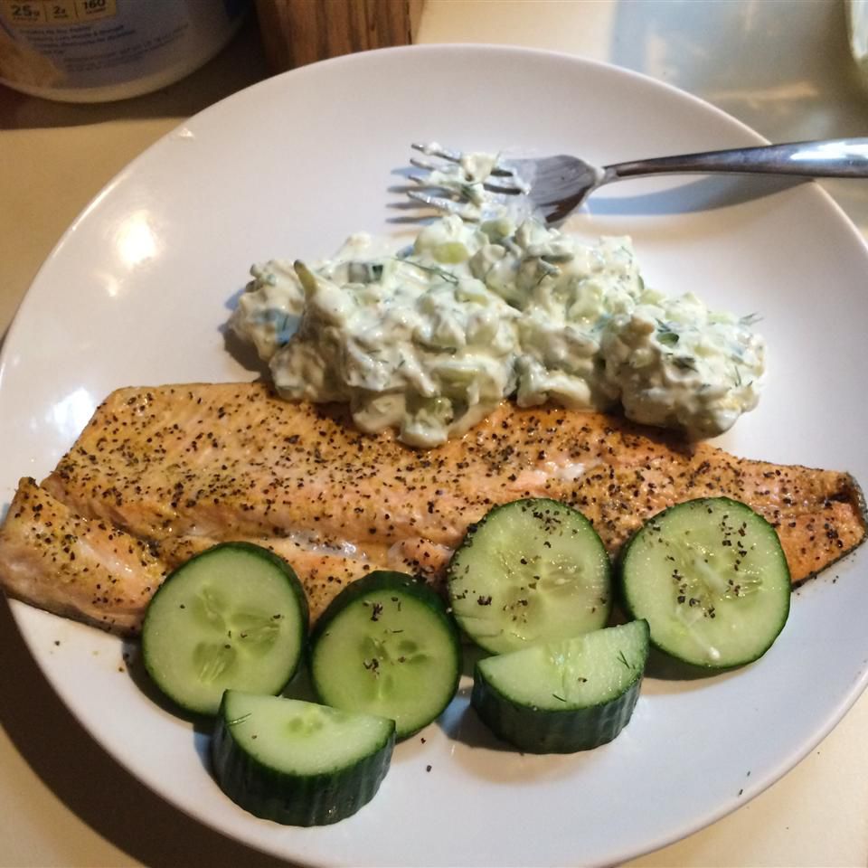 Seared Trout with Yogurt Sauce