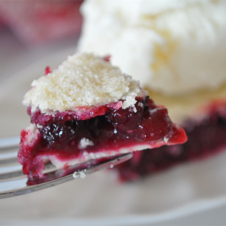 Serviceberry Rhubarb Pie