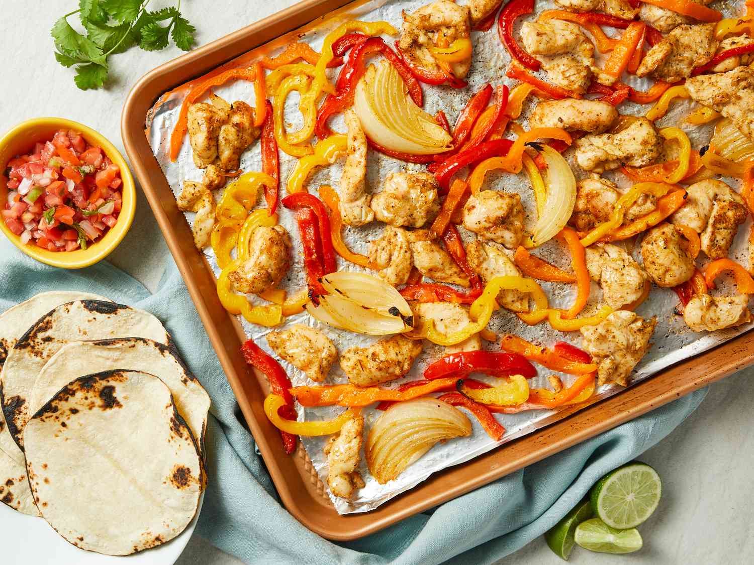 Sheet Pan Chicken Fajita Bake