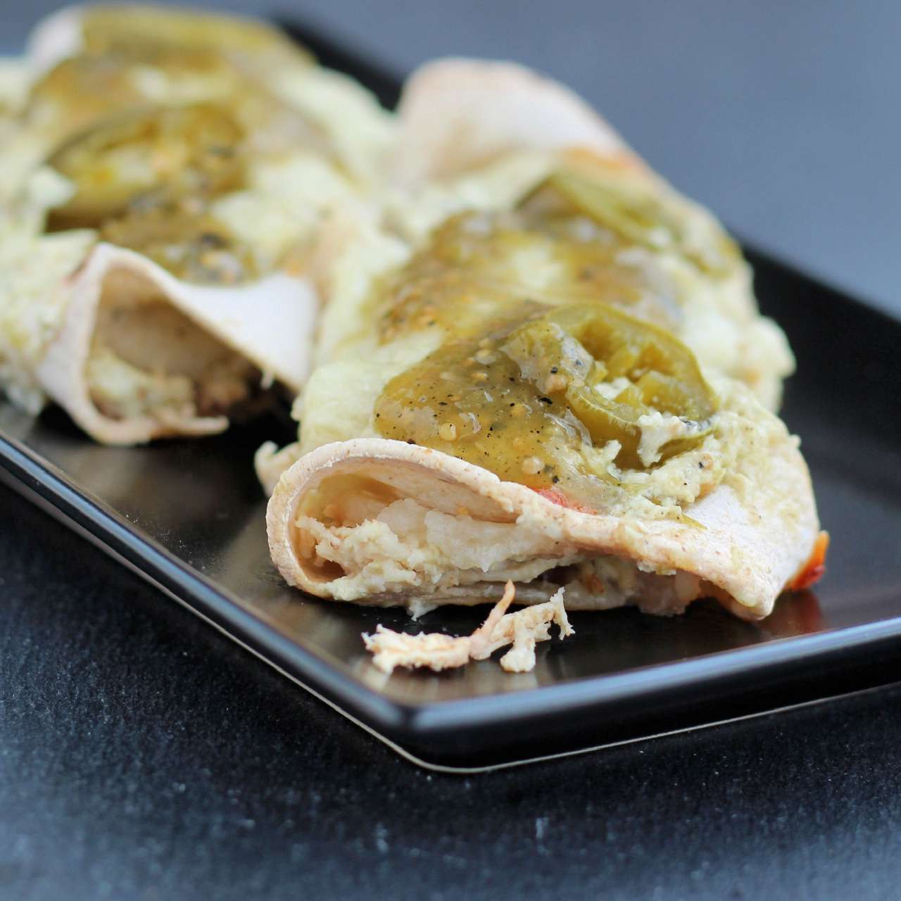 Shredded Chicken Enchiladas