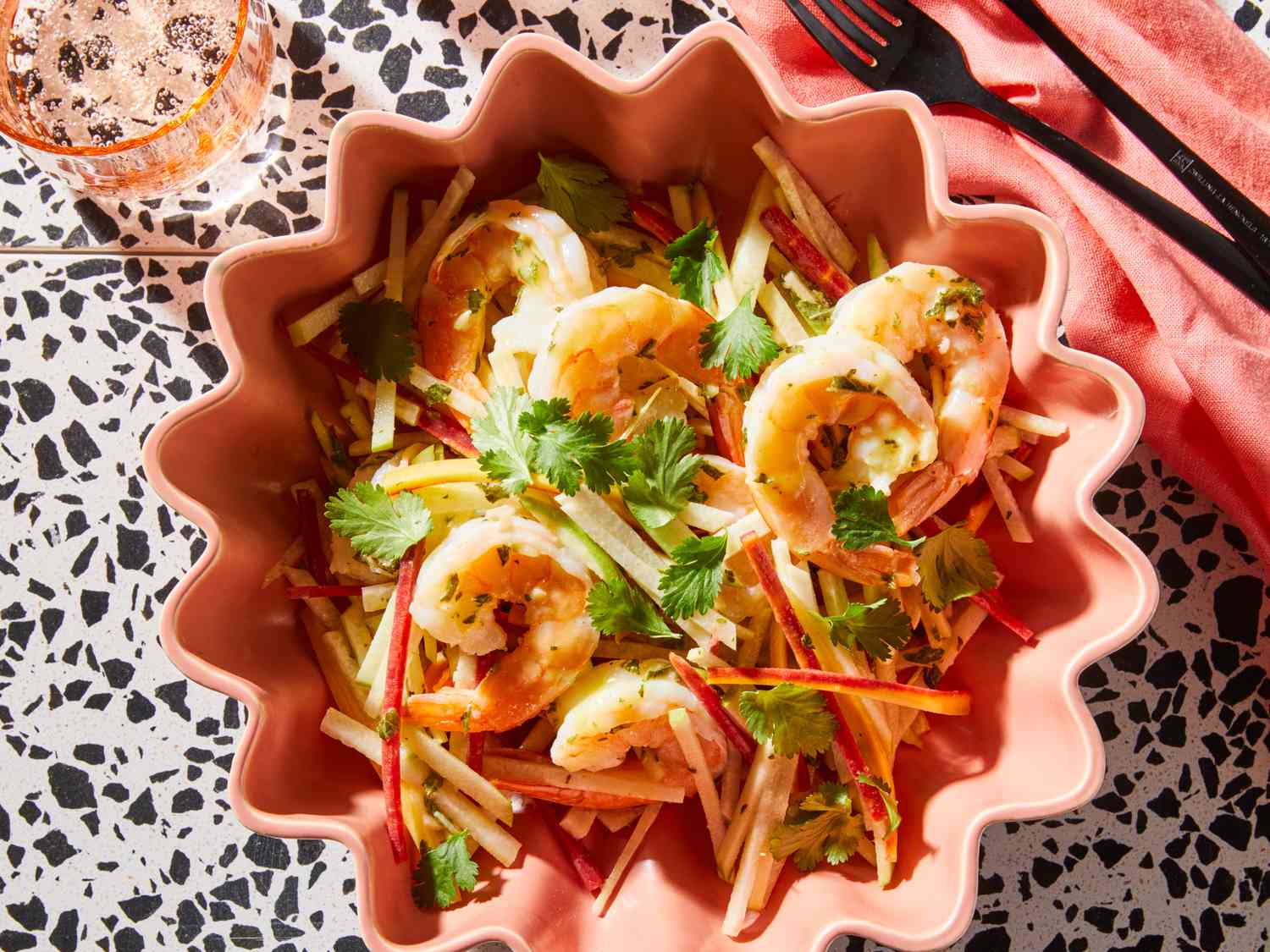 Shrimp and Green Apple Salad with Lemongrass Dressing