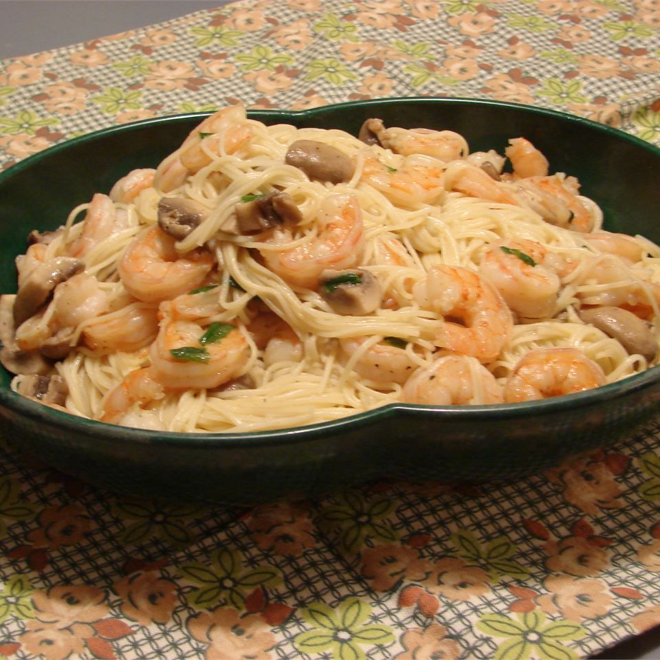 Shrimp and Spaghetti in Teriyaki Sauce