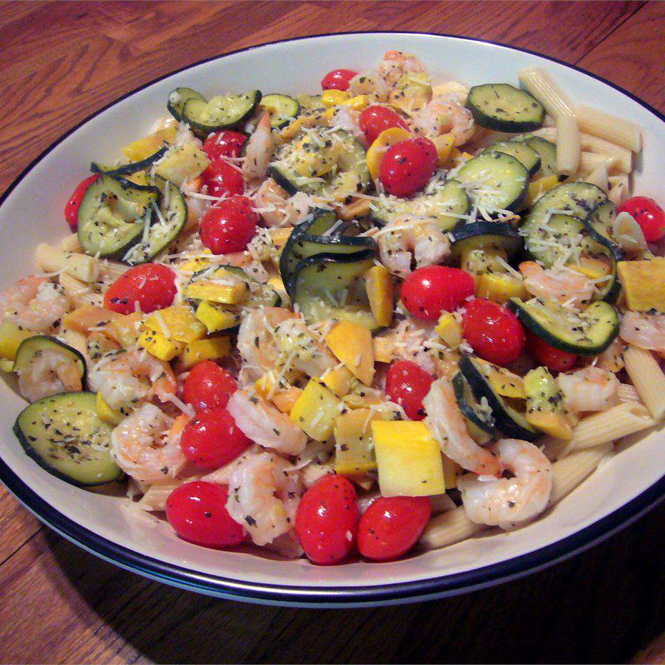 Shrimp and Squash Penne