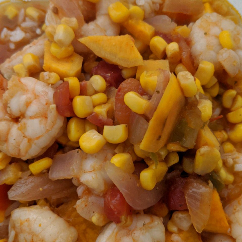 Shrimp and Sweet Potato Chili Soup