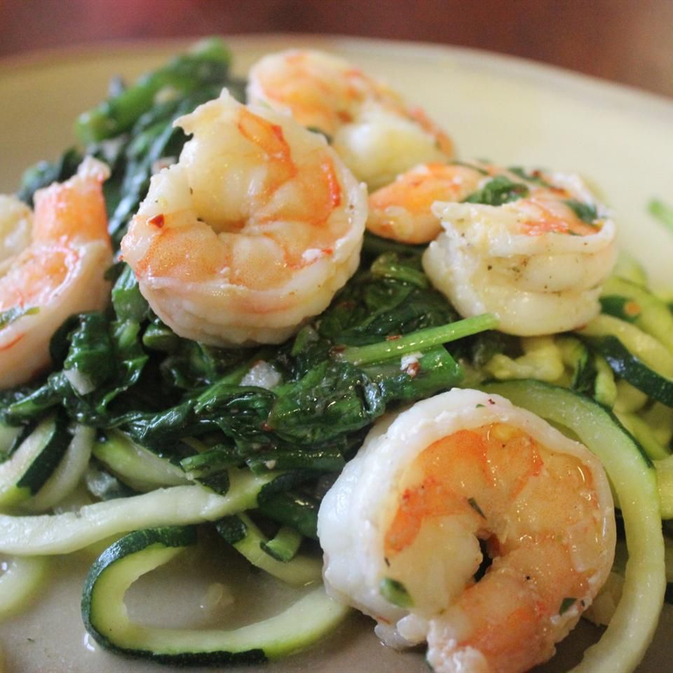 Shrimp Florentine Zoodles