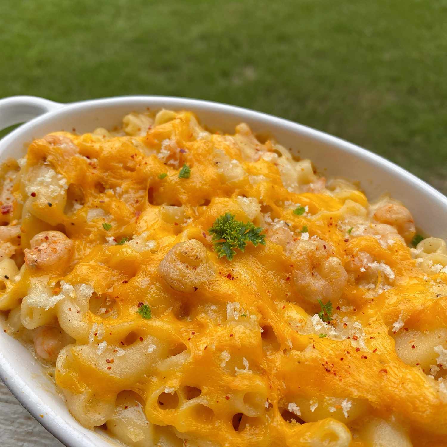 Shrimp Macaroni Bake