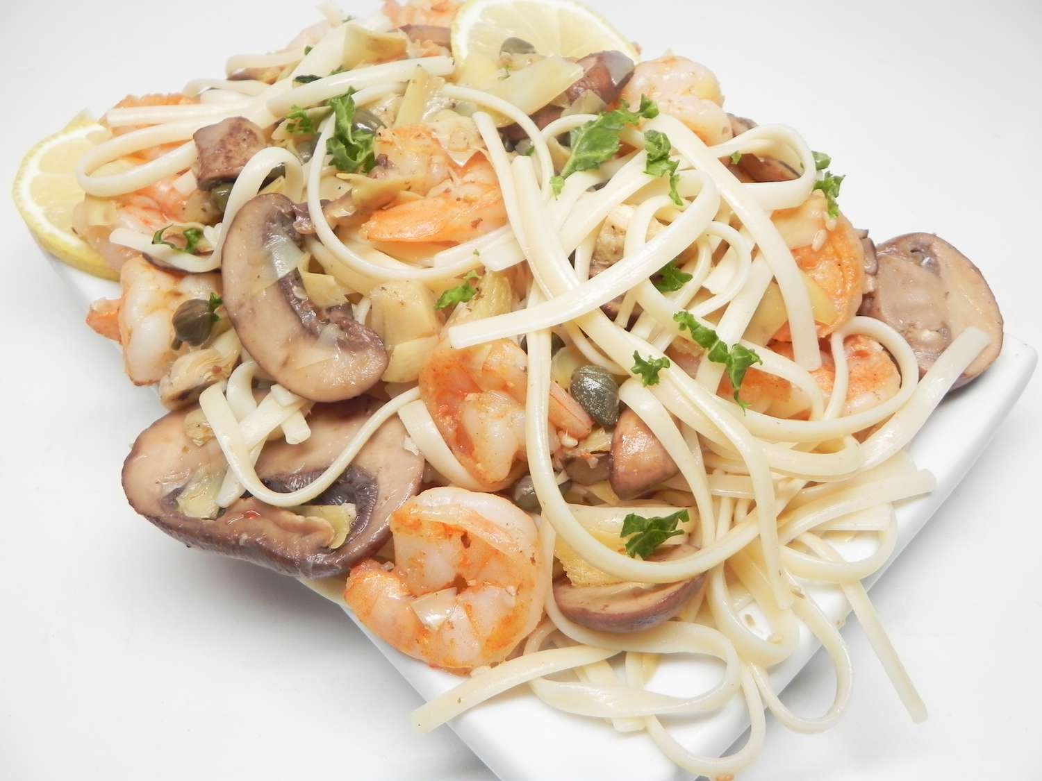 Shrimp Piccata with Pasta