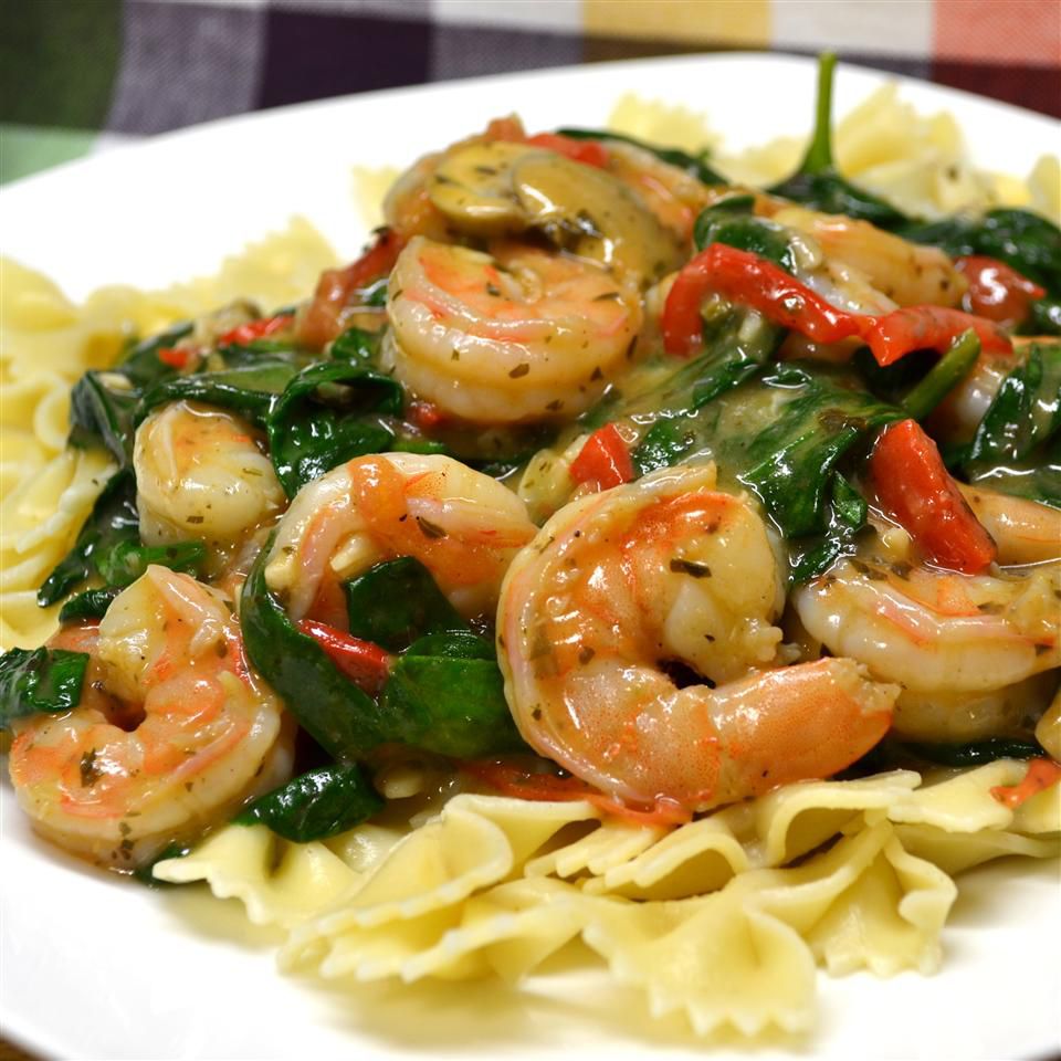 Shrimp Scampi Florentine