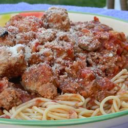 Sicilian Meatballs and Sauce