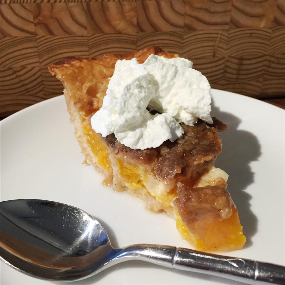 Simple French Peach Pie