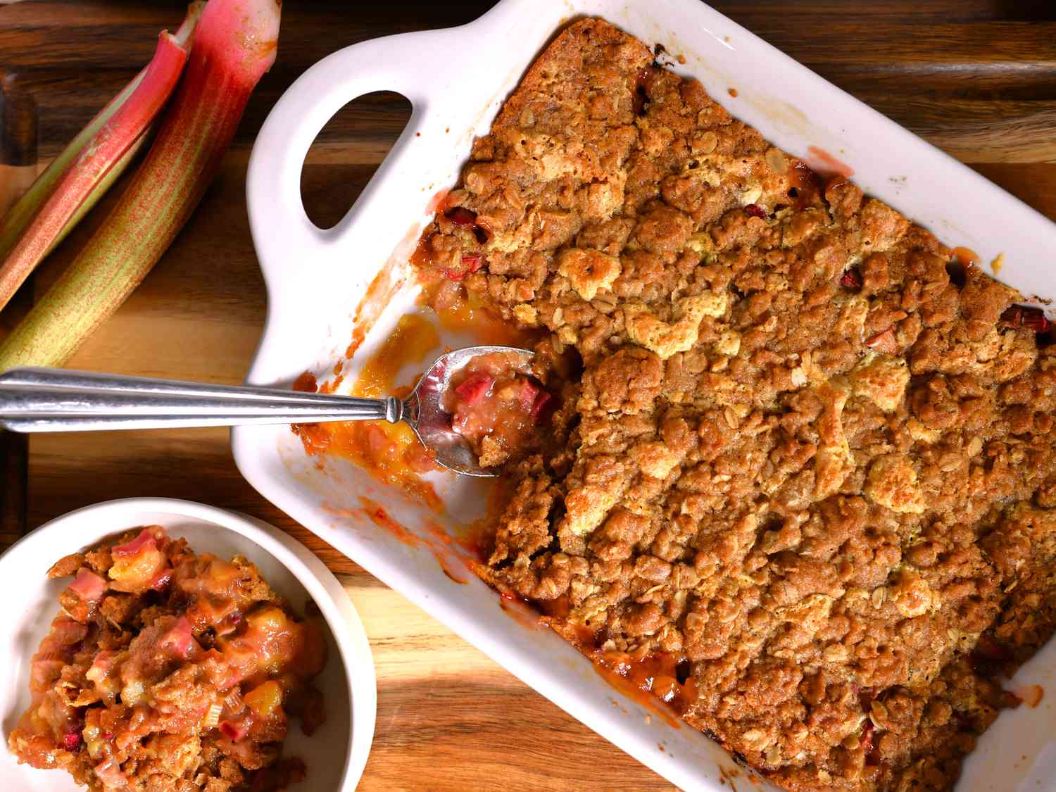 Simple Rhubarb Crumble