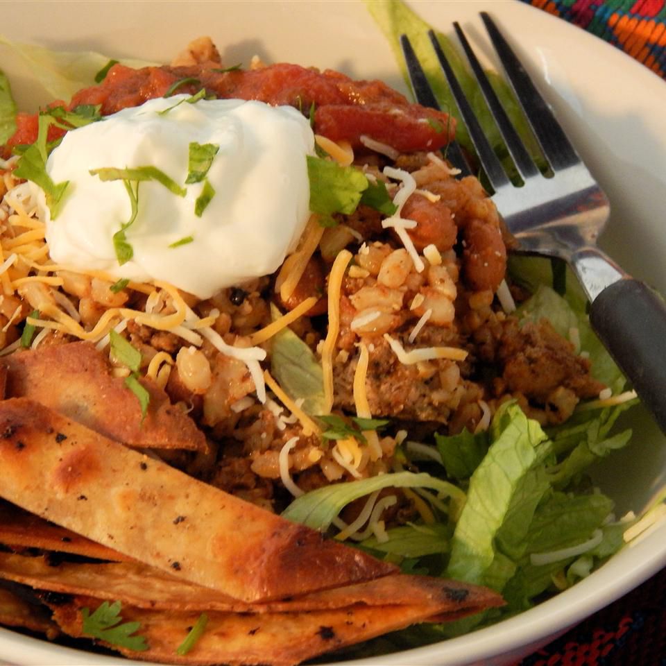 Skillet Burrito Bowl Delight