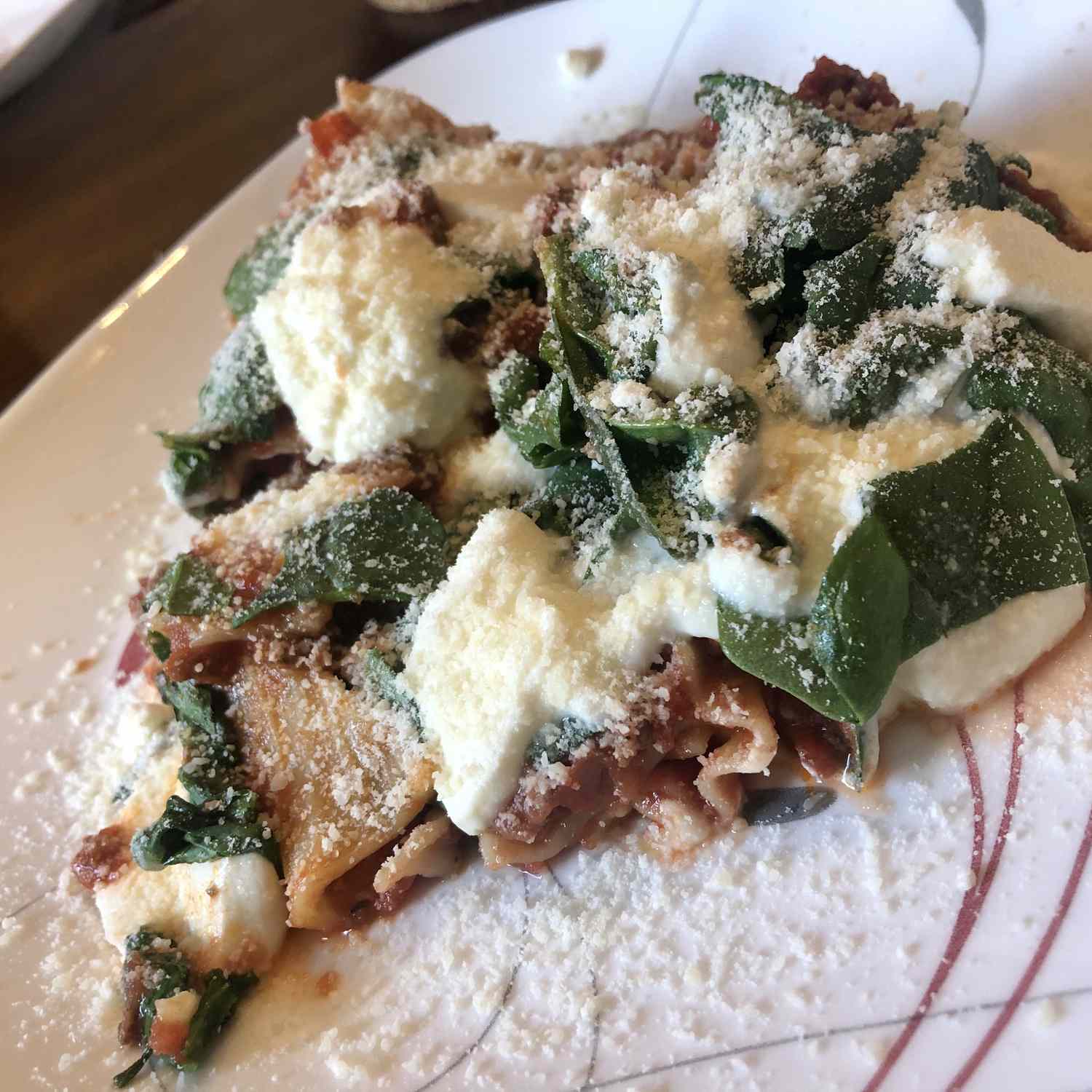 Skillet Spinach Lasagna Bake