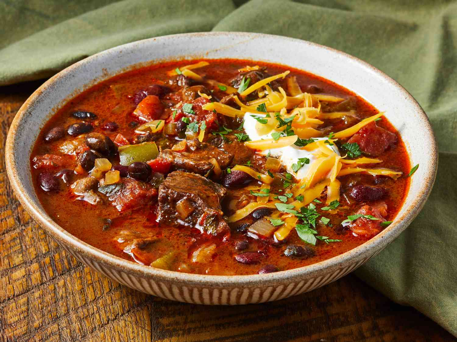Slow-Cooked Beef Chili